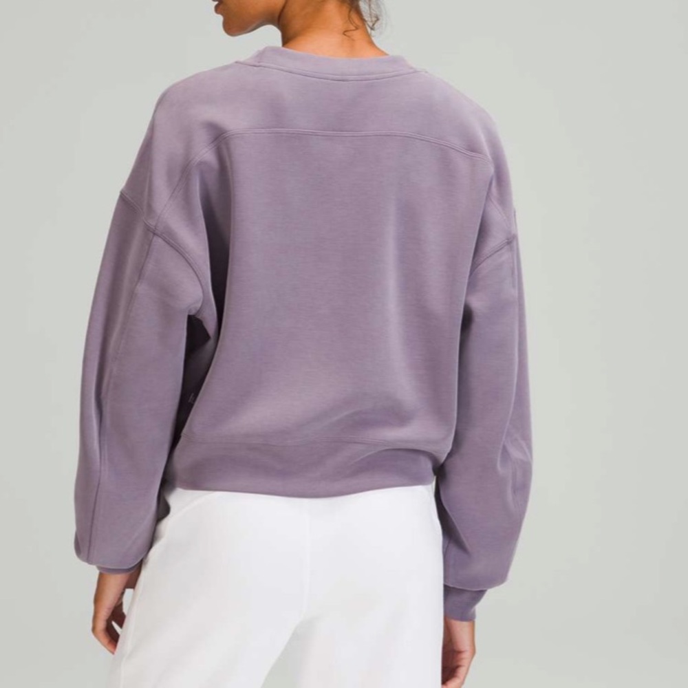 Lululemon Softstreme Perfectly Oversized Cropped Crew Pullover - Picture 3 of 11